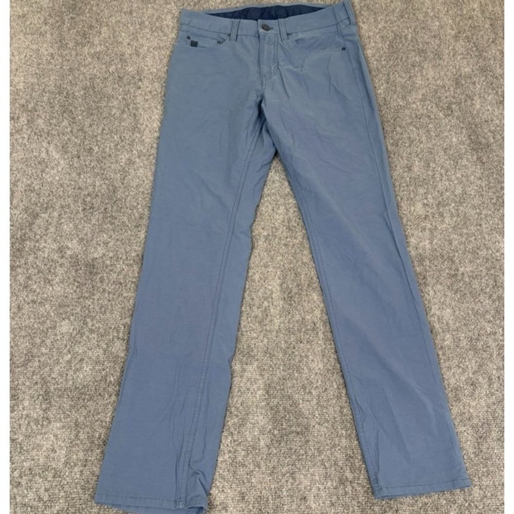 Vineyard Vines OTG Mens On The Go 5 Pocket Pants Blue Stretch Golf Size 30X32